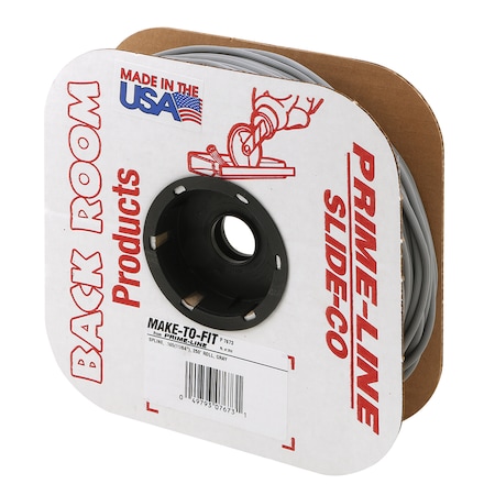 Prime-Line 0.165 in. x 250 ft. Roll Gray Spline 1 Roll P 7673